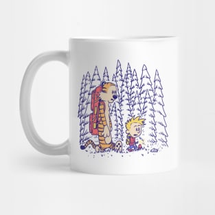 Let's Hiking with Calvin and Hobbes Mug